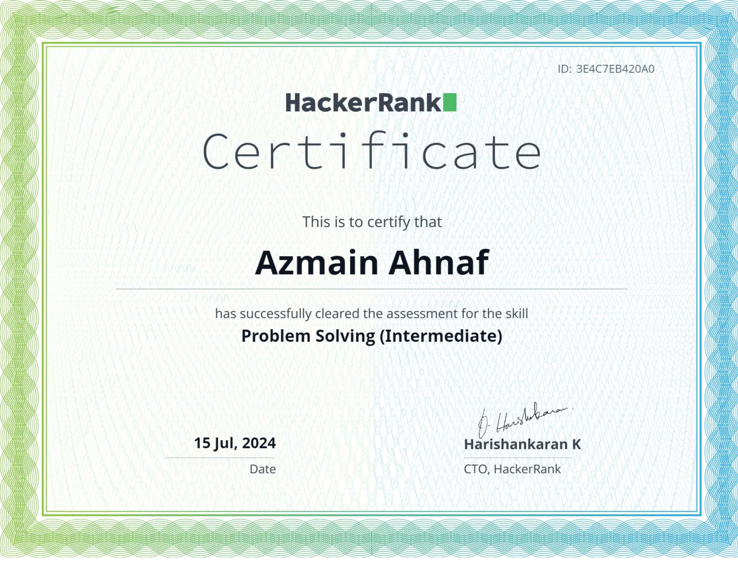 HackerRank Problem Solving Intermediate